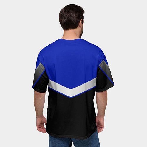 Мужская футболка оверсайз ЧАНГАН - CHANGAN - ФОРМА / 3D-принт – фото 4