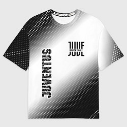 Футболка оверсайз мужская JUVENTUS Juventus Градиент, цвет: 3D-принт
