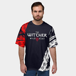Футболка оверсайз мужская THE WITCHER WILD HUNT КОГТИ, цвет: 3D-принт — фото 2