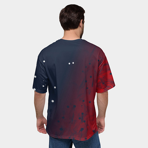 Мужская футболка оверсайз The witcher ГЕРАЛЬТ КОГОТЬ СИМВОЛЫ / 3D-принт – фото 4