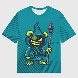 Мужская футболка оверсайз Злобный тролль