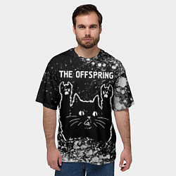 Футболка оверсайз мужская The Offspring Rock Cat, цвет: 3D-принт — фото 2
