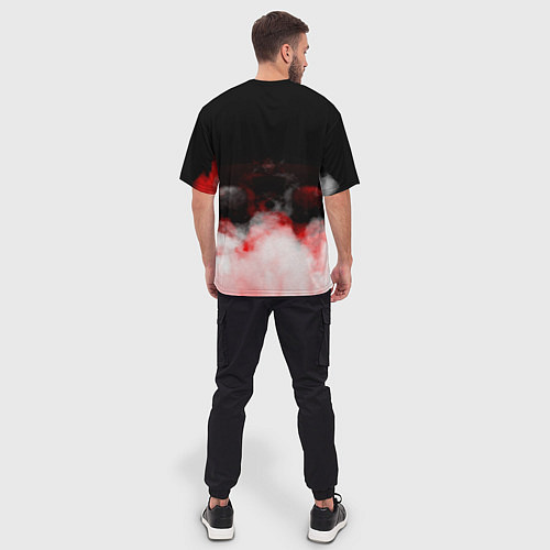 Мужская футболка оверсайз Umbrella Corporation туман / 3D-принт – фото 4