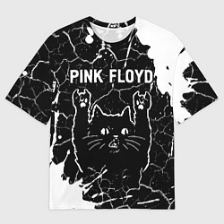 Футболка оверсайз мужская Pink Floyd Rock Cat, цвет: 3D-принт