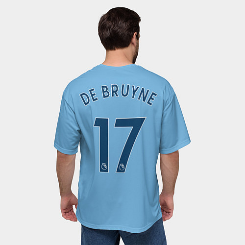 Мужская футболка оверсайз De Bruyne Де Брёйне Manchester City домашняя форма / 3D-принт – фото 4