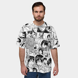 Футболка оверсайз мужская Бакуман паттерн, цвет: 3D-принт — фото 2