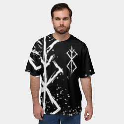 Футболка оверсайз мужская КЛЕЙМО ЖЕРТВЫ - БЕРСЕРК, цвет: 3D-принт — фото 2