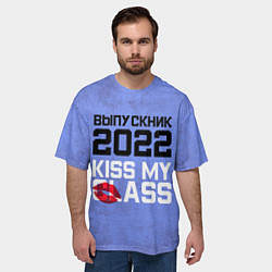 Футболка оверсайз мужская Выпускник 2022!, цвет: 3D-принт — фото 2