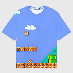Футболка оверсайз мужская Марио дизайн, цвет: 3D-принт
