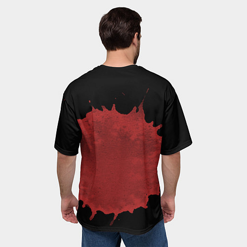 Мужская футболка оверсайз Мама и сын длинные ноги / 3D-принт – фото 4