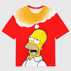 Футболка оверсайз мужская Homer dream, цвет: 3D-принт