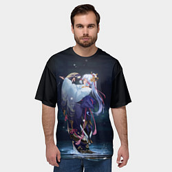 Футболка оверсайз мужская АЯКА-AYAKA ТАНЕЦ, цвет: 3D-принт — фото 2