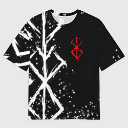 Футболка оверсайз мужская БЕРСЕРК - КЛЕЙМО ЖЕРТВЫ, цвет: 3D-принт