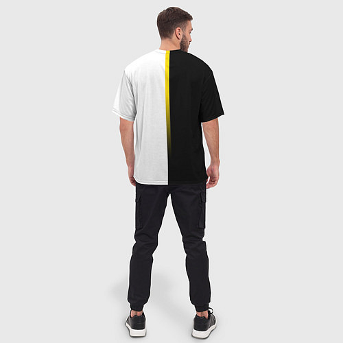Мужская футболка оверсайз SUBARU - GOLD EDITION LINE / 3D-принт – фото 4