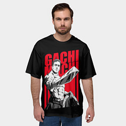 Футболка оверсайз мужская GACHIMUCHI WARRIOR ГАЧИМУЧИ ВОИН, цвет: 3D-принт — фото 2