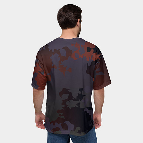 Мужская футболка оверсайз Лягуха на стиле / 3D-принт – фото 4