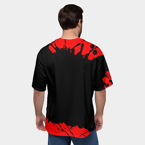 Мужская футболка оверсайз CS:GO лого с линиями и спецназом / 3D-принт – фото 4