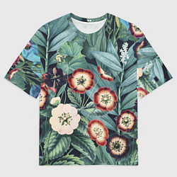 Футболка оверсайз мужская Цветы Полуночные, цвет: 3D-принт
