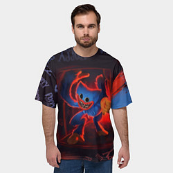 Футболка оверсайз мужская HuggyWuggy PP, цвет: 3D-принт — фото 2