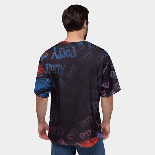 Мужская футболка оверсайз HuggyWuggy PP / 3D-принт – фото 4