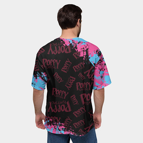 Мужская футболка оверсайз Mommy Poppy Playtime / 3D-принт – фото 4