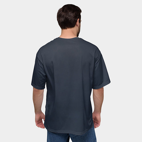 Мужская футболка оверсайз Голова французского бульдога / 3D-принт – фото 4