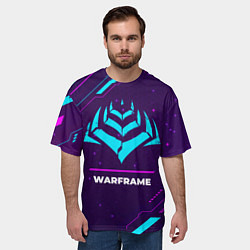 Футболка оверсайз мужская Warframe Gaming Neon, цвет: 3D-принт — фото 2