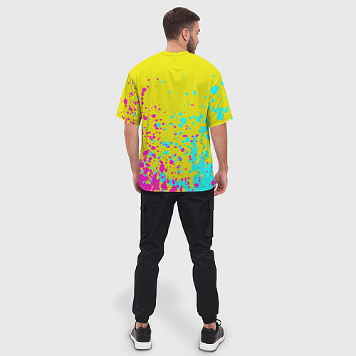Мужская футболка оверсайз Никайдо и Кайман арт / 3D-принт – фото 4
