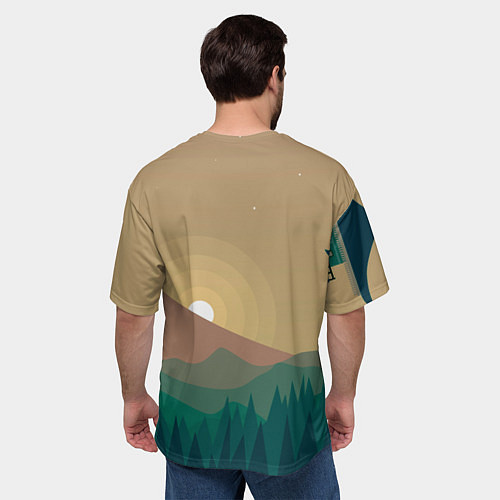 Мужская футболка оверсайз Xiao Kick SLime / 3D-принт – фото 4