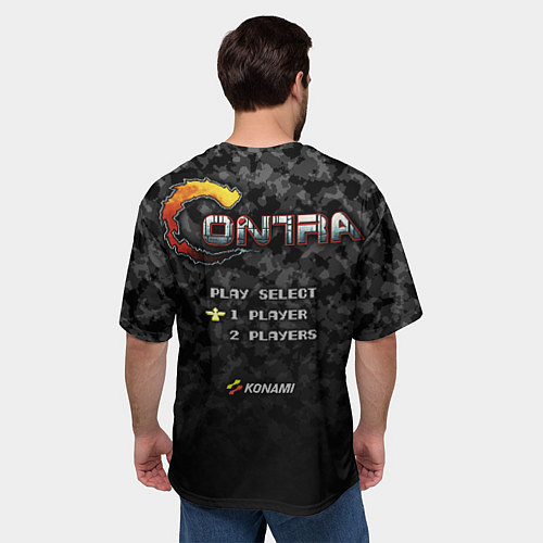 Мужская футболка оверсайз Contra player / 3D-принт – фото 4