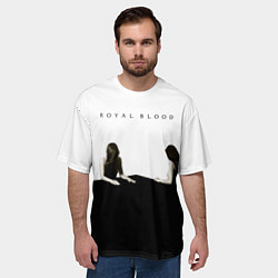 Футболка оверсайз мужская How Did We Get So Dark? - Royal Blood, цвет: 3D-принт — фото 2