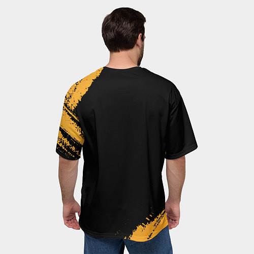 Мужская футболка оверсайз Имя Иван и зологой герб РФ / 3D-принт – фото 4