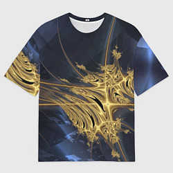 Футболка оверсайз мужская Фрактальная футуристическая композиция Абстракция, цвет: 3D-принт
