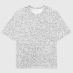 Футболка оверсайз мужская Привет уроды white, цвет: 3D-принт