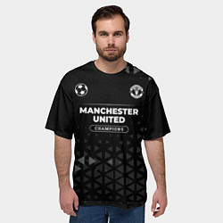 Футболка оверсайз мужская Manchester United Champions Uniform, цвет: 3D-принт — фото 2