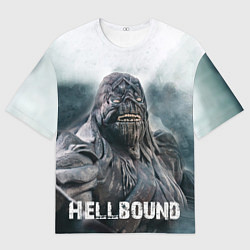 Мужская футболка оверсайз Hellbound - Зов ада монстр