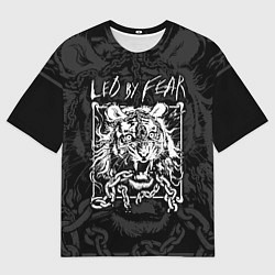 Мужская футболка оверсайз Led by fear