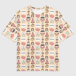 Футболка оверсайз мужская День жениха и невесты, цвет: 3D-принт