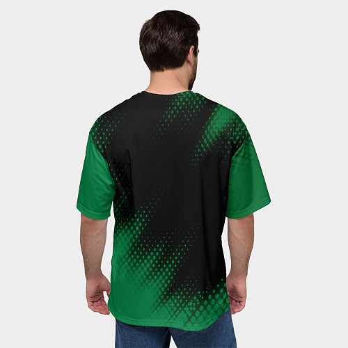 Мужская футболка оверсайз РЭНДЖ РОВЕР Абстракция / 3D-принт – фото 4