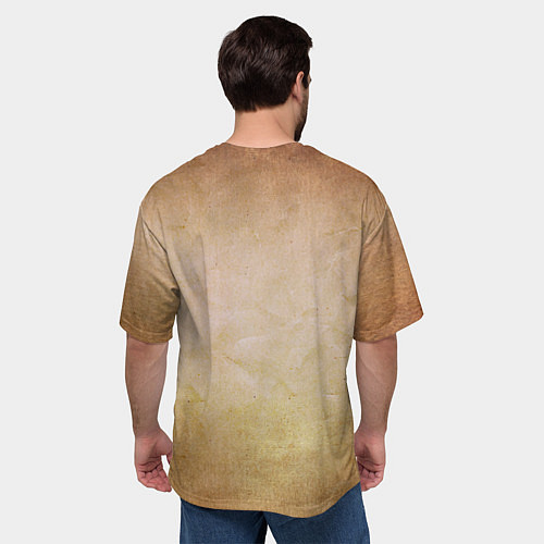 Мужская футболка оверсайз Лев оскалился / 3D-принт – фото 4