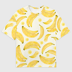 Футболка оверсайз мужская Банановый Рай Лета, цвет: 3D-принт