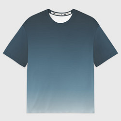 Футболка оверсайз мужская GRADIENT shades of blue, цвет: 3D-принт