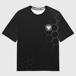 Футболка оверсайз мужская Russia Black Collection 20222023, цвет: 3D-принт
