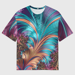 Футболка оверсайз мужская Floral composition Цветочная композиция, цвет: 3D-принт