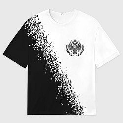Футболка оверсайз мужская RUSSIAN EMPIRE - ГЕРБ Спрей, цвет: 3D-принт