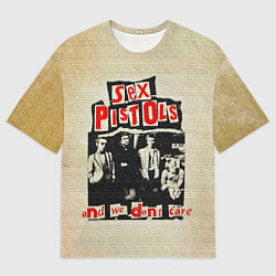 Мужская футболка оверсайз We Dont Care - Sex Pistols