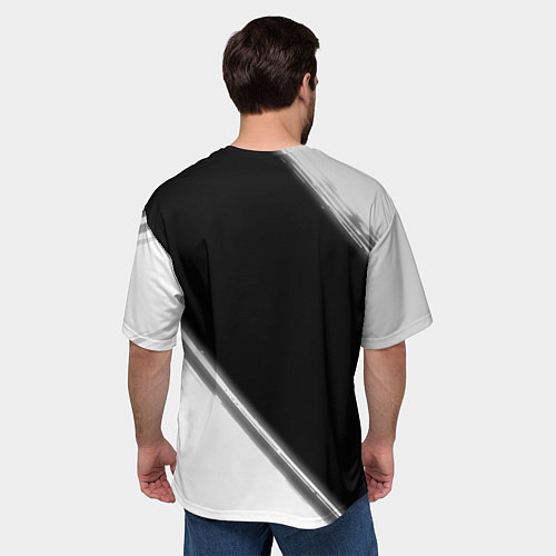 Мужская футболка оверсайз Инженер из России и Герб Российской Федерации / 3D-принт – фото 4