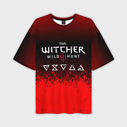 Мужская футболка оверсайз Witcher blood