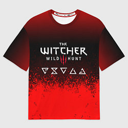 Футболка оверсайз мужская Witcher blood, цвет: 3D-принт