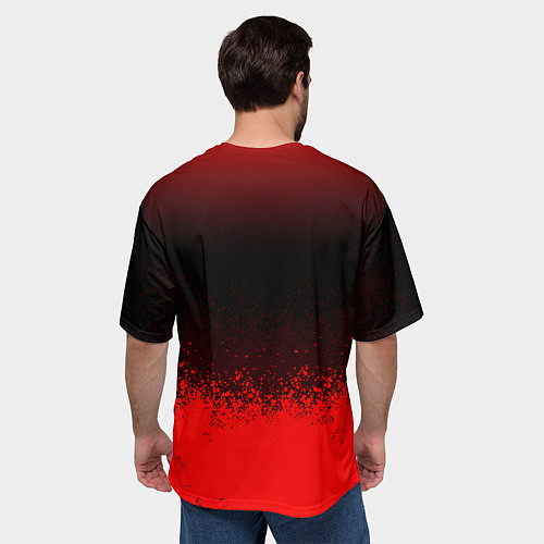 Мужская футболка оверсайз Witcher blood / 3D-принт – фото 4